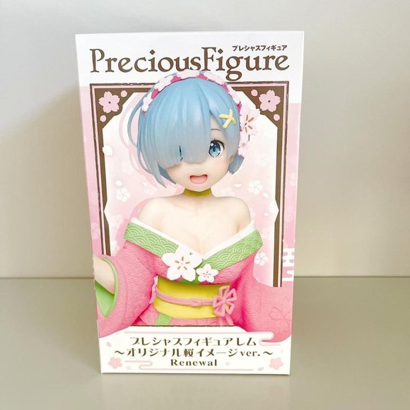 Re:Zero - Precious Figure Rem - Original Sakura Version - Kawaii Anime (BNIB) - Picture 1 of 3